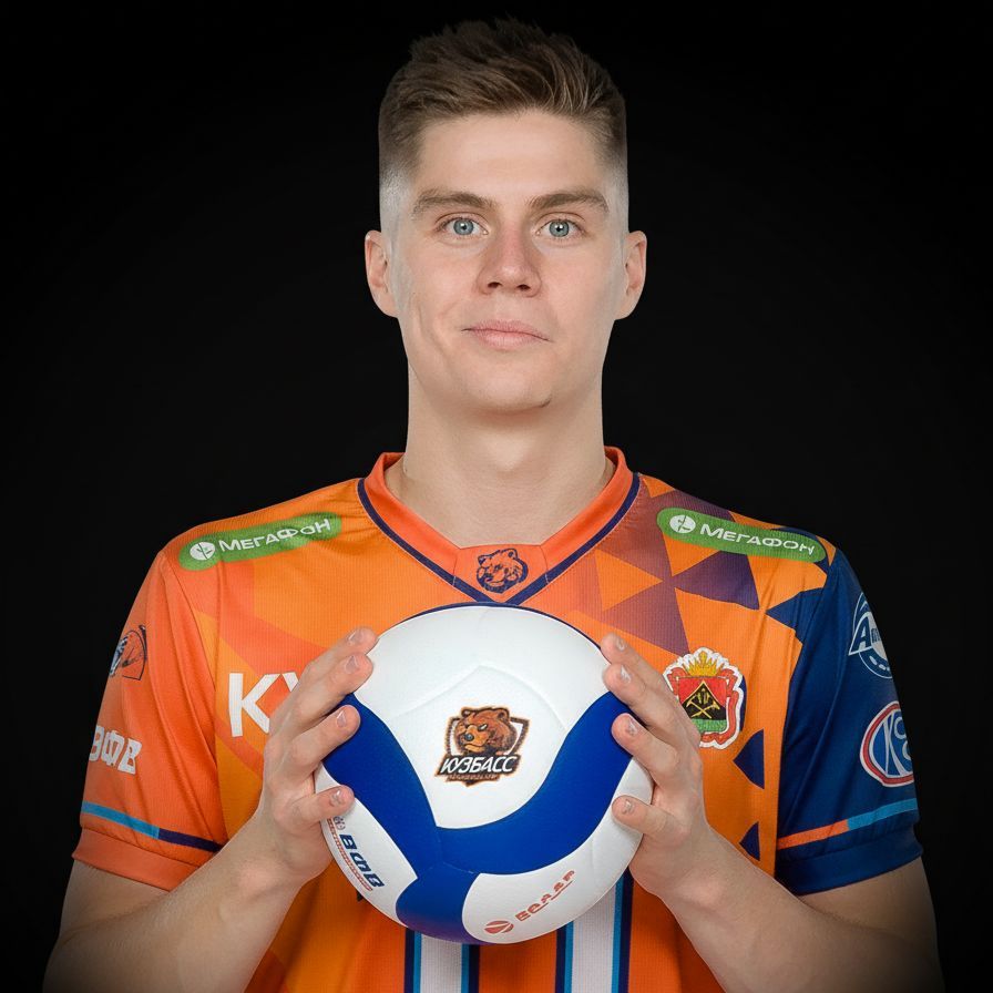 Михаил Каштанов в форме клуба Кузбасс